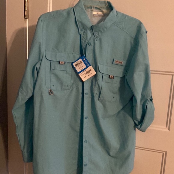 New Columbia shirt large teal - Picture 4 of 5